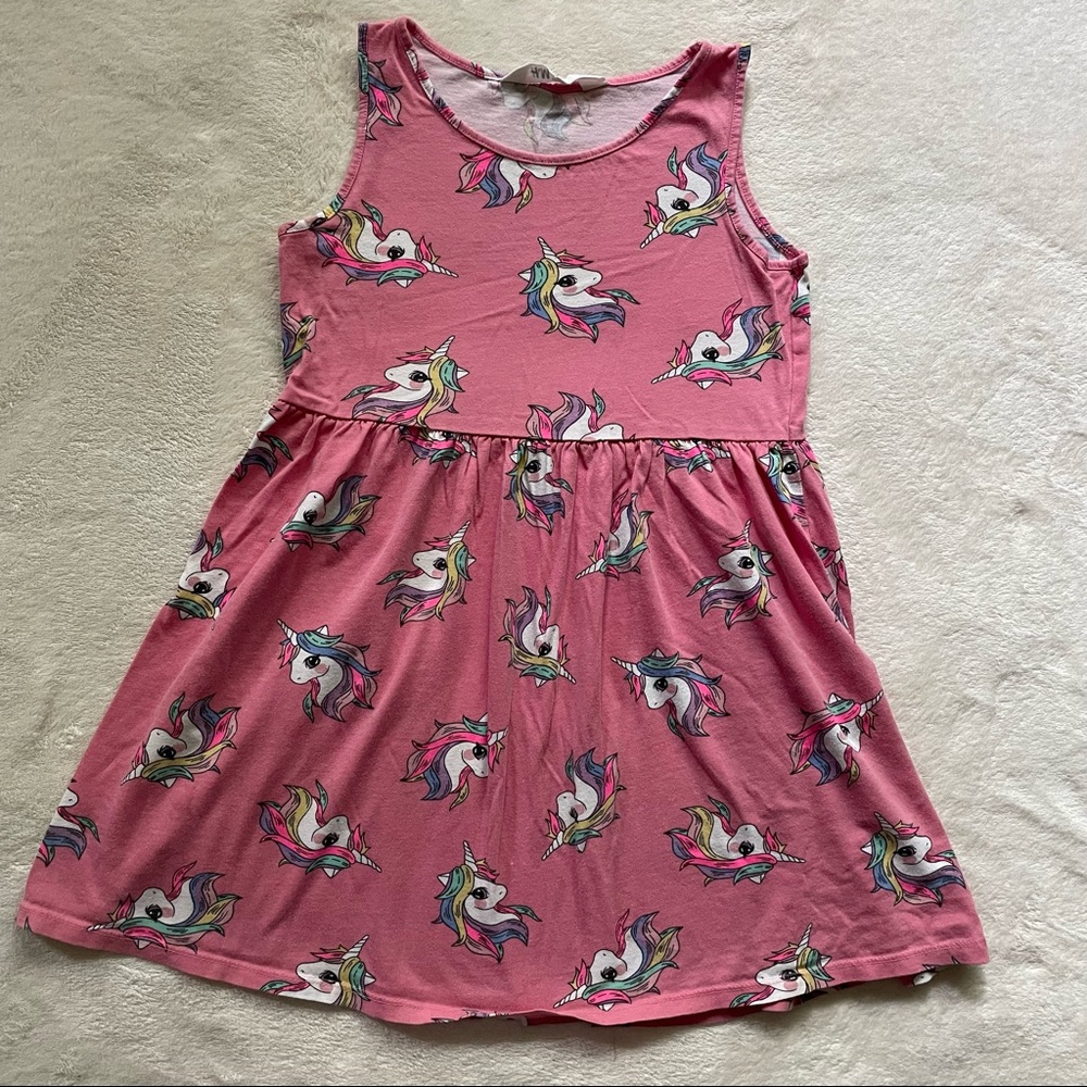 H&M sleeveless unicorn dress